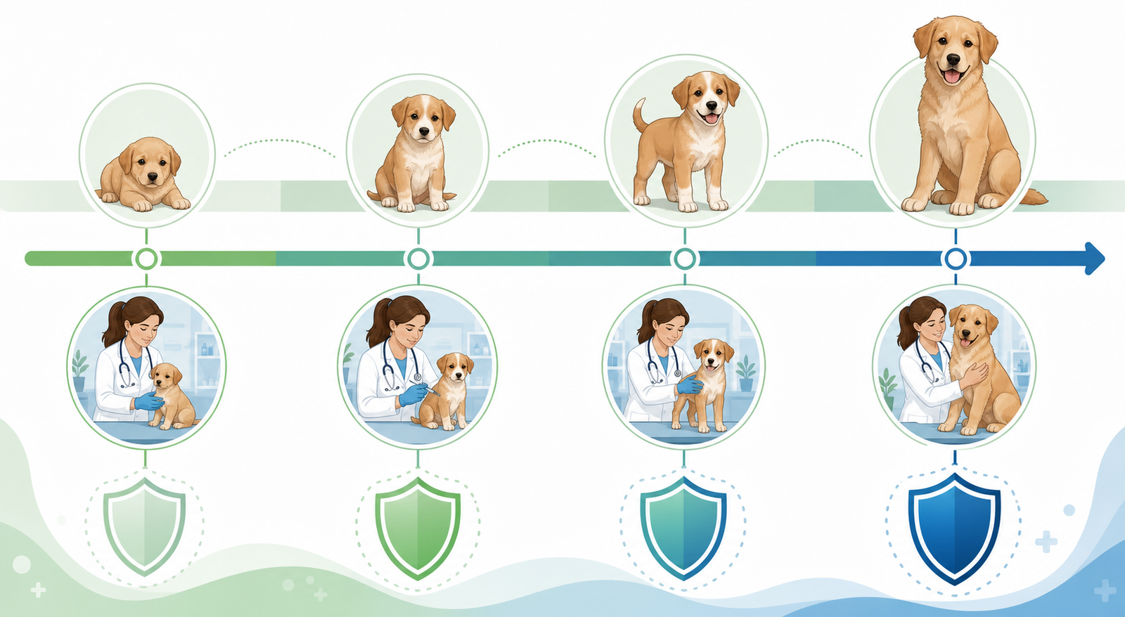 Calendário de vacinas para filhotes de cães — detalhe relacionado ao tema do artigo