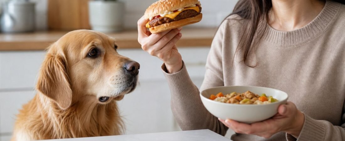 🍔🚫🐾 Dia do Hambúrguer: Delícia para você, perigo para seu pet! Veja os riscos de intoxicação alimentar e como proteger seu bichinho